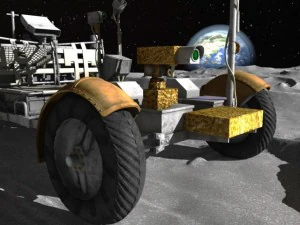 Apollo Lunar Rover Moon car 3D Model