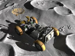 Apollo Lunar Rover Moon car 3D Model