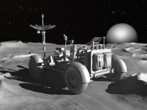 Apollo Lunar Rover Moon car Modelo 3D