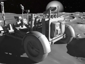 Apollo Lunar Rover Moon car 3D Model