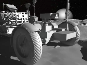 Apollo Lunar Rover Moon car 3D Model