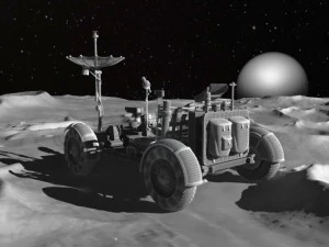 Apollo Lunar Rover Moon car 3D Model
