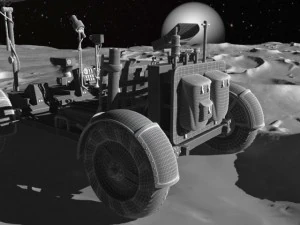 Apollo Lunar Rover Moon car 3D Model
