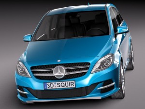 Mercedes-Benz B-class Electric Drive 2015 3D Модель
