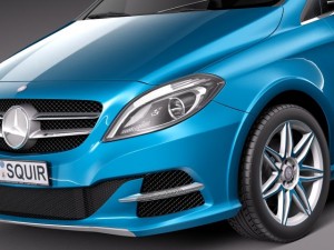 Mercedes-Benz B-class Electric Drive 2015 3D Модель