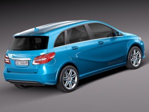 Mercedes-Benz B-class Electric Drive 2015 3D Модель