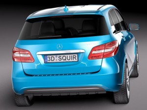 Mercedes-Benz B-class Electric Drive 2015 3D Модель
