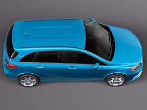 Mercedes-Benz B-class Electric Drive 2015 3D Модель