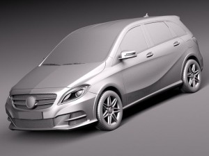 Mercedes-Benz B-class Electric Drive 2015 3D Модель