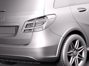 Mercedes-Benz B-class Electric Drive 2015 3D Модель