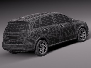 Mercedes-Benz B-class Electric Drive 2015 3D Модель