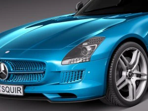 Mercedes-Benz SLS AMG Coupe z napędem elektrycznym 2014 Model 3D