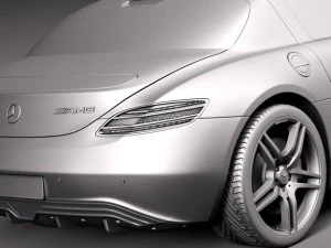 Mercedes-Benz SLS AMG Coupe z napędem elektrycznym 2014 Model 3D