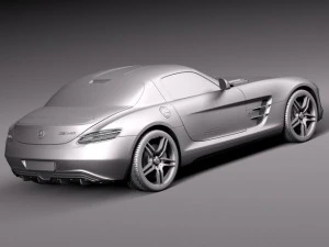 Mercedes-Benz SLS AMG Coupe z napędem elektrycznym 2014 Model 3D