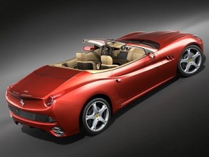 Ferrari California Sports Car Convertible 3D 모델