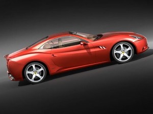 Ferrari California Sports Car Convertible 3D 모델
