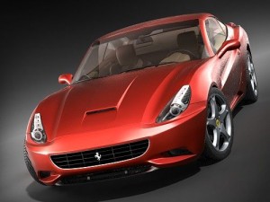Ferrari California Sports Car Convertible 3D 모델