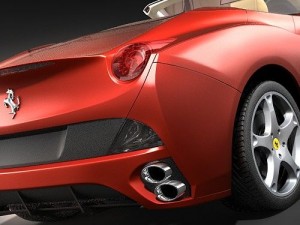 Ferrari California Sports Car Convertible 3D 모델