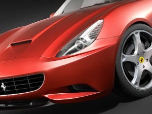 Ferrari California Sports Car Convertible 3D 모델