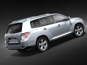 Toyota Highlander 2009 midpoly Modelo 3D
