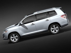 Toyota Highlander 2009 midpoly Modelo 3D