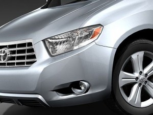 Toyota Highlander 2009 midpoly Modelo 3D