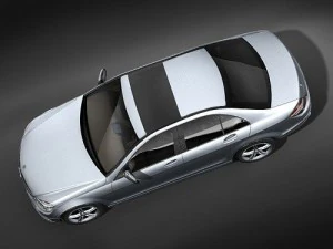 Mercedes-Benz C-class Sedan 2009 midpoly 3D Model