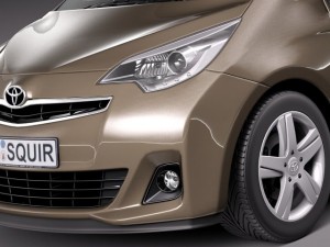 Toyota Verso S 2015 3D 모델