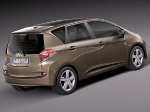 Toyota Verso S 2015 3D 모델