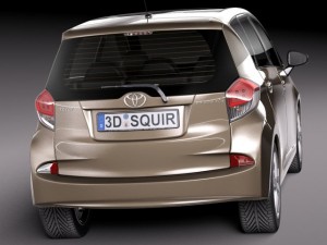 Toyota Verso S 2015 3D 모델