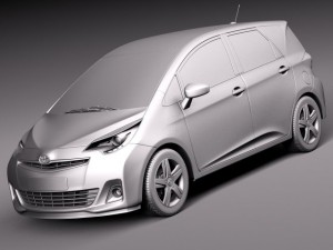 Toyota Verso S 2015 3D 모델