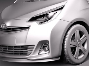 Toyota Verso S 2015 3D 모델