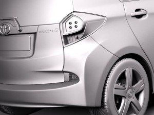 Toyota Verso S 2015 3D 모델