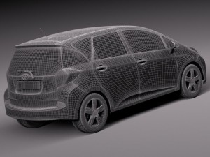 Toyota Verso S 2015 3D 모델