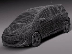 Toyota Verso S 2015 3D Model