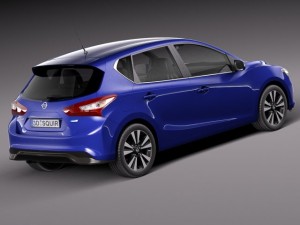 Nissan Pulsar 2015 3D Модель