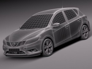 Nissan Pulsar 2015 3D Модель