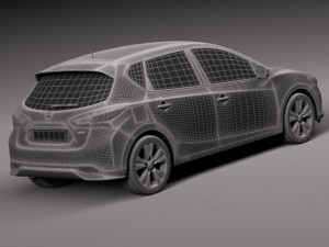 Nissan Pulsar 2015 3D Модель