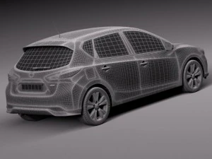 Nissan Pulsar 2015 3D Model