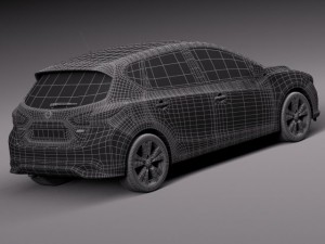 Nissan Pulsar 2015 3D Модель