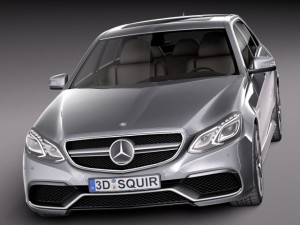 Mercedes-Benz E63 AMG Sedan 2014 Model 3D