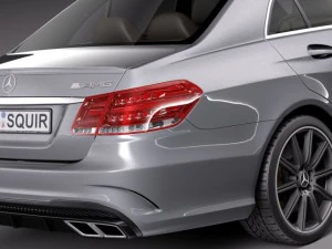 Mercedes-Benz E63 AMG Sedan 2014 3D Model