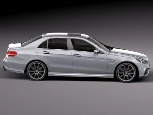 Mercedes-Benz E63 AMG Sedan 2014 3D Model