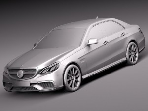 Mercedes-Benz E63 AMG Sedan 2014 Model 3D