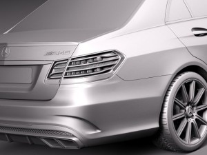 Mercedes-Benz E63 AMG Sedan 2014 Model 3D