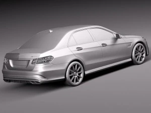 Mercedes-Benz E63 AMG Sedan 2014 3D Model