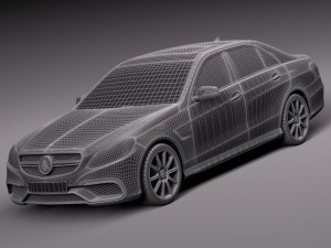Mercedes-Benz E63 AMG Sedan 2014 Model 3D