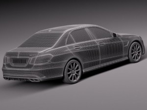 Mercedes-Benz E63 AMG Sedan 2014 Model 3D