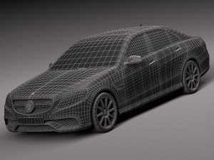 Mercedes-Benz E63 AMG Sedan 2014 Model 3D