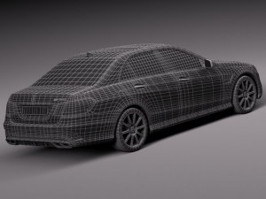 Mercedes-Benz E63 AMG Sedan 2014 Model 3D